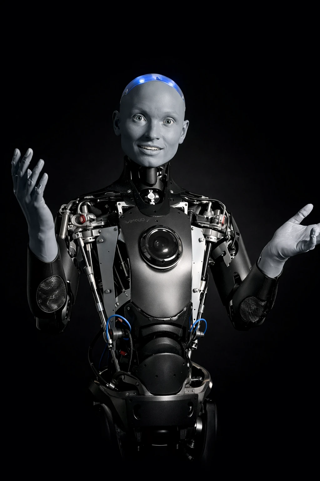 Photo de Engineered Arts Ameca, robot humanoïde recherche